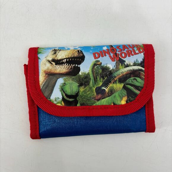Dinosaur Wallet Hook and Loop Red Child's Accessory T-Rex - Picture 9 of 9